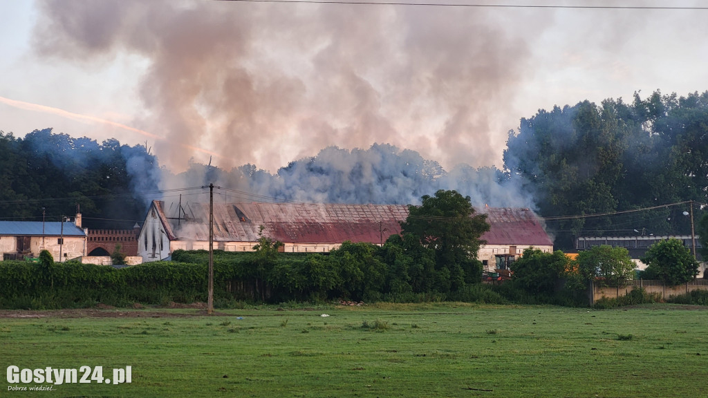 Pożar stodoły w Podrzeczu