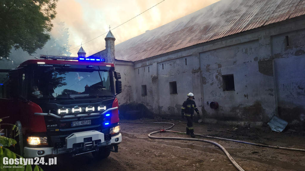 Pożar stodoły w Podrzeczu