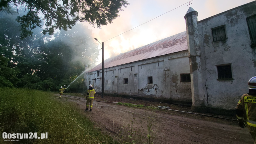 Pożar stodoły w Podrzeczu