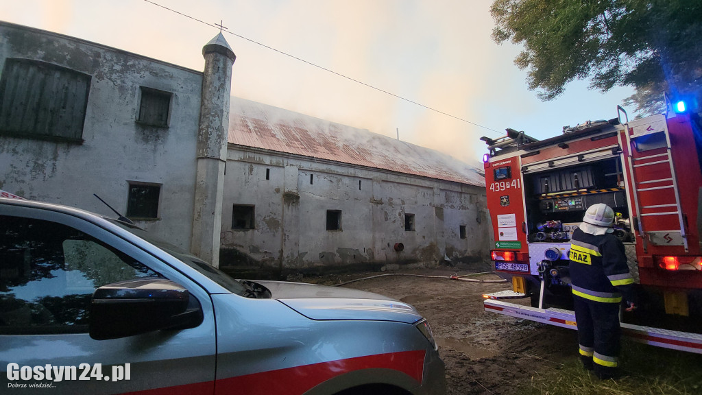 Pożar stodoły w Podrzeczu