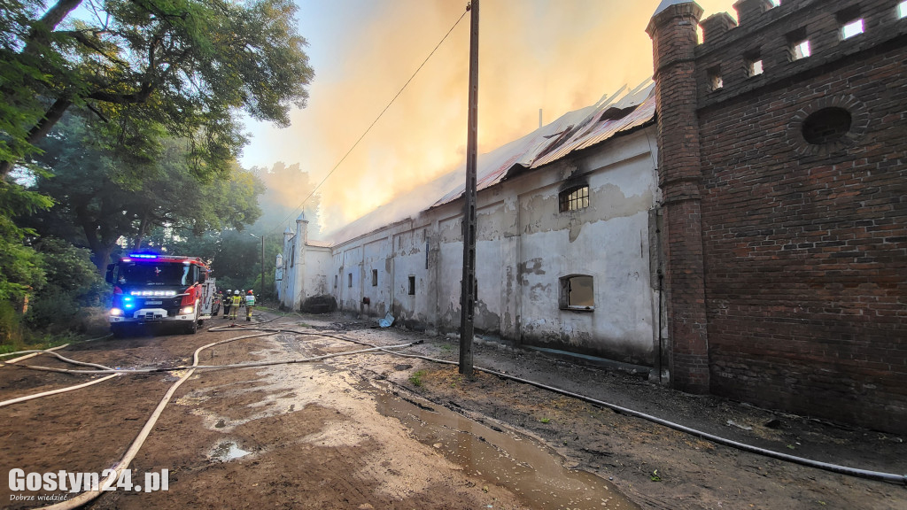 Pożar stodoły w Podrzeczu