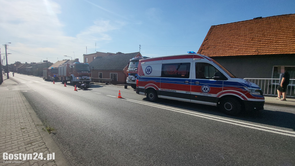 Potrącenie motorowerzysty w Piaskach