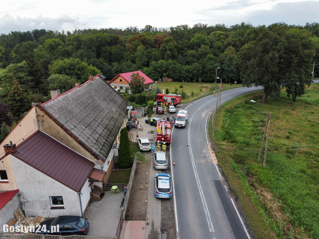 Zderzenie trzech samochodów w Godurowie
