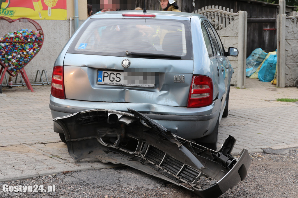 Zderzenie trzech samochodów w Godurowie