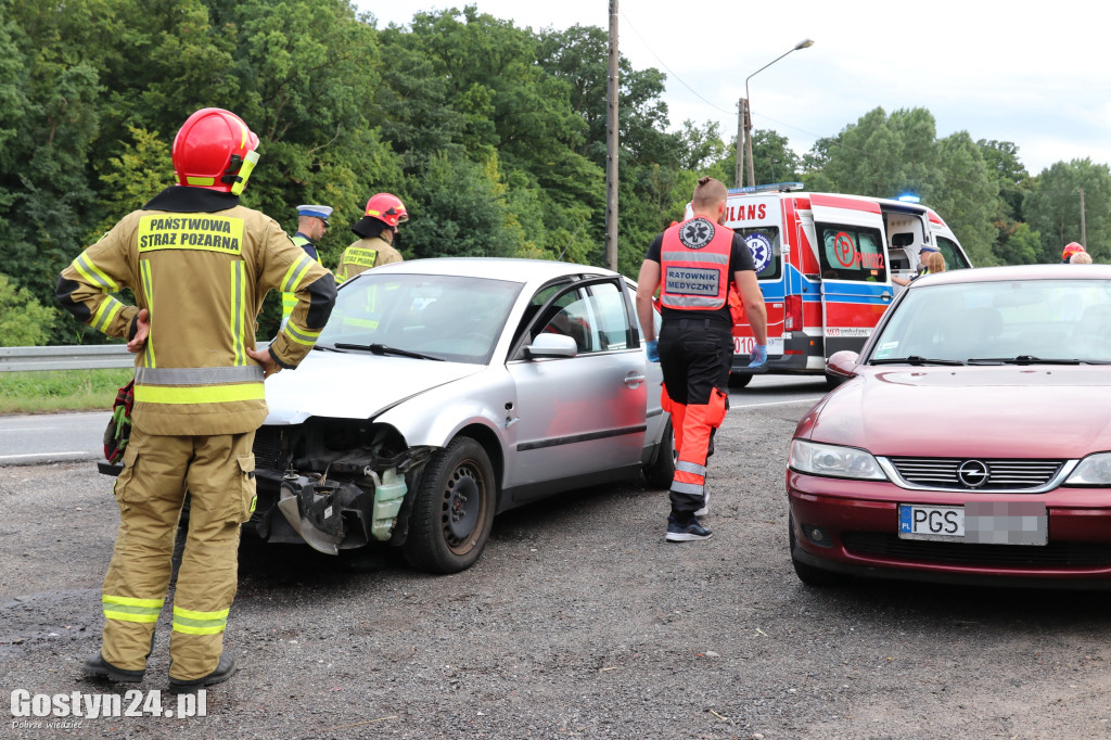 Zderzenie trzech samochodów w Godurowie