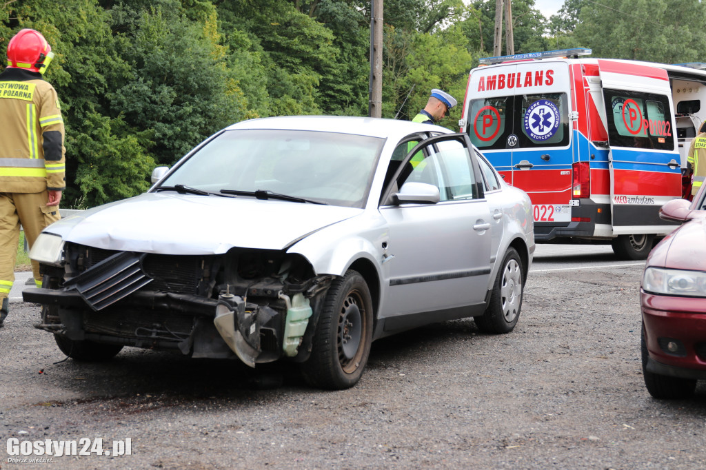 Zderzenie trzech samochodów w Godurowie