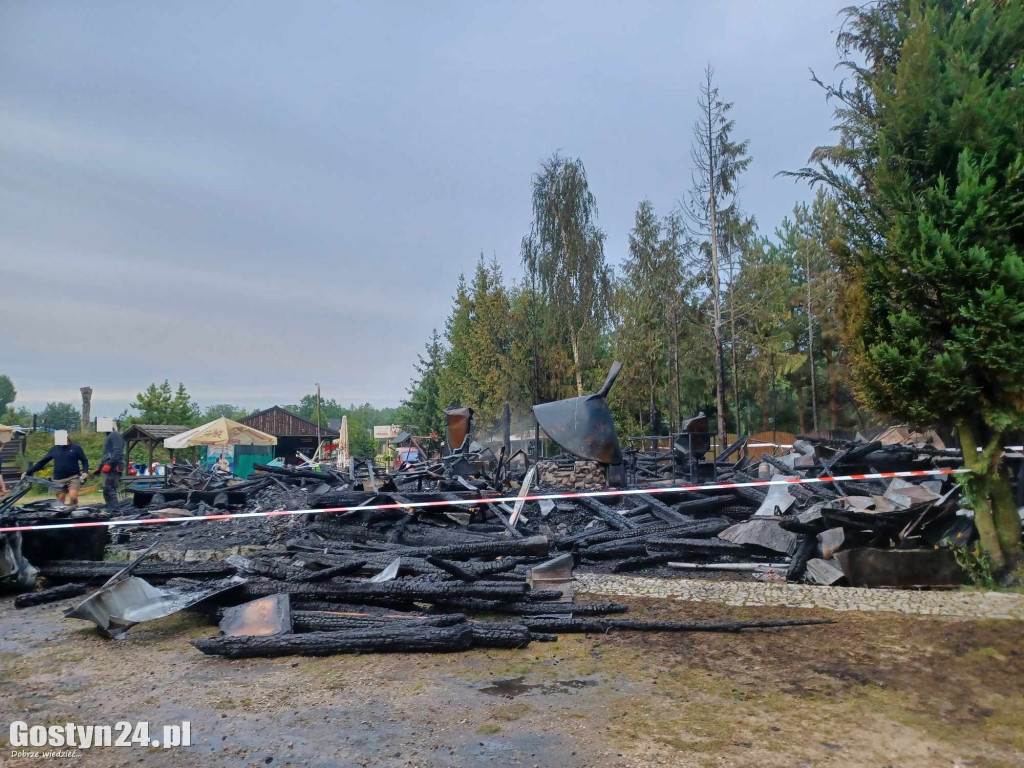 Całkowicie spłonęła Chata Wodnika w Cichowie