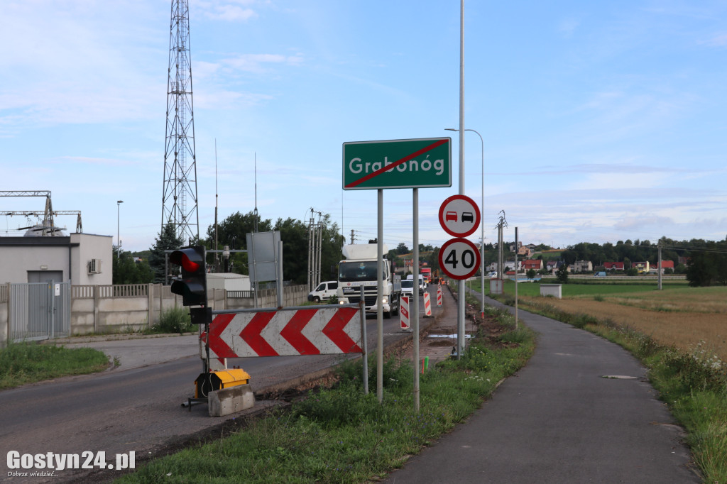 Prace drogowe na trasie Gostyń-Teniecznica