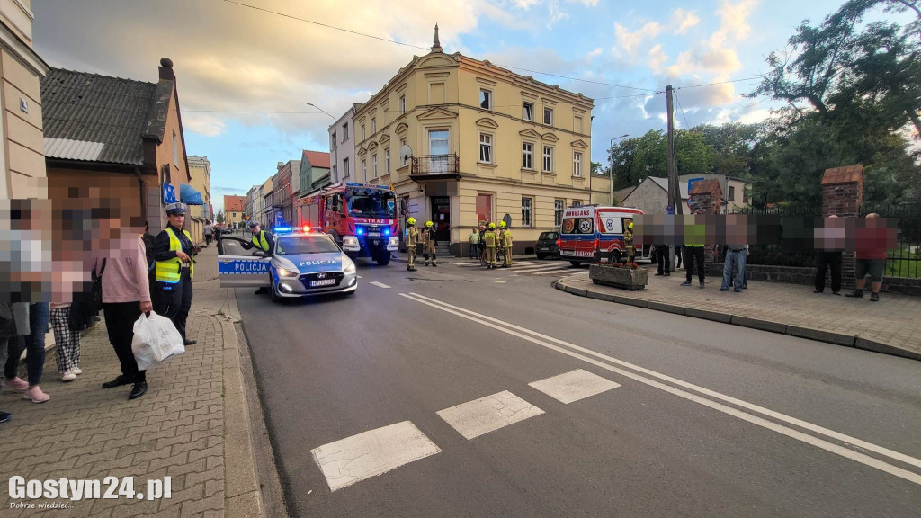 Zderzenie osobówek w centrum Krobi
