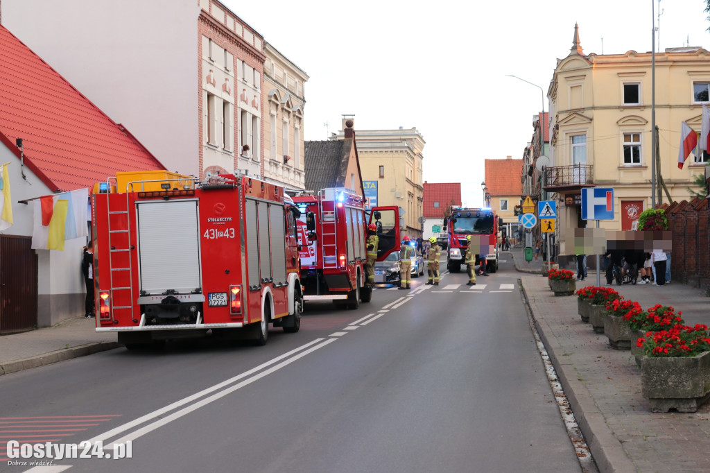 Zderzenie osobówek w centrum Krobi