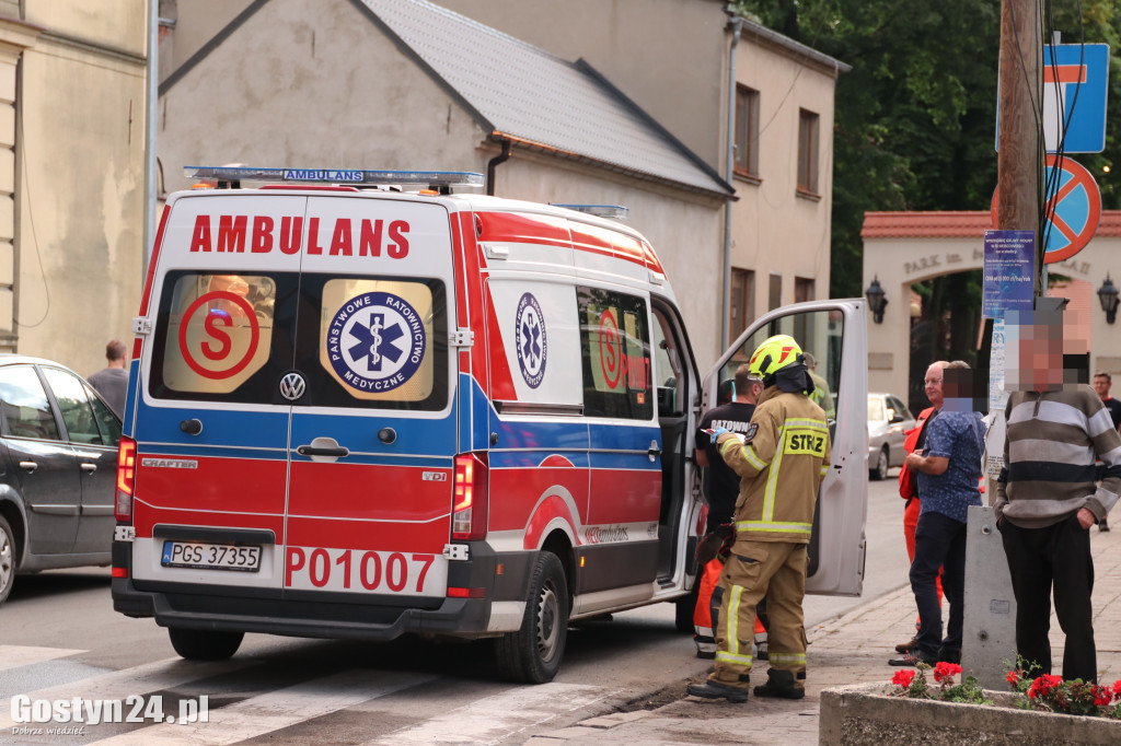 Zderzenie osobówek w centrum Krobi