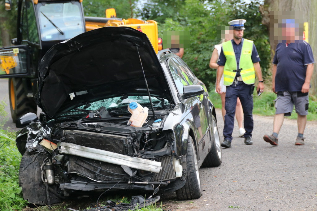 \Wypadek na trasie Pogorzela - Borzęciczki