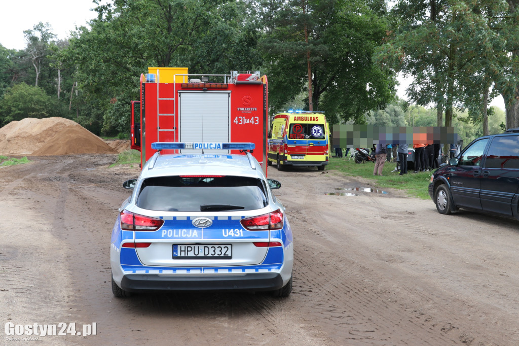 Wypadek na terenie stawów w Dzięczynie