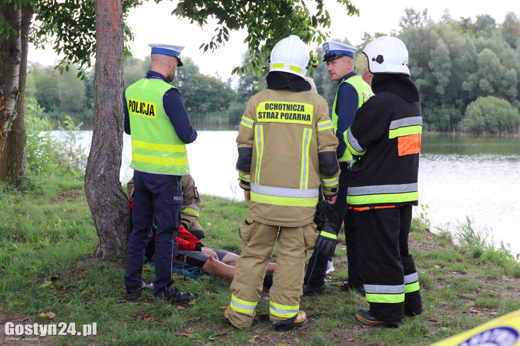 Wypadek na terenie stawów w Dzięczynie