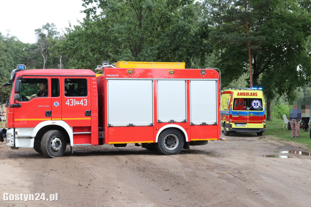 Wypadek na terenie stawów w Dzięczynie