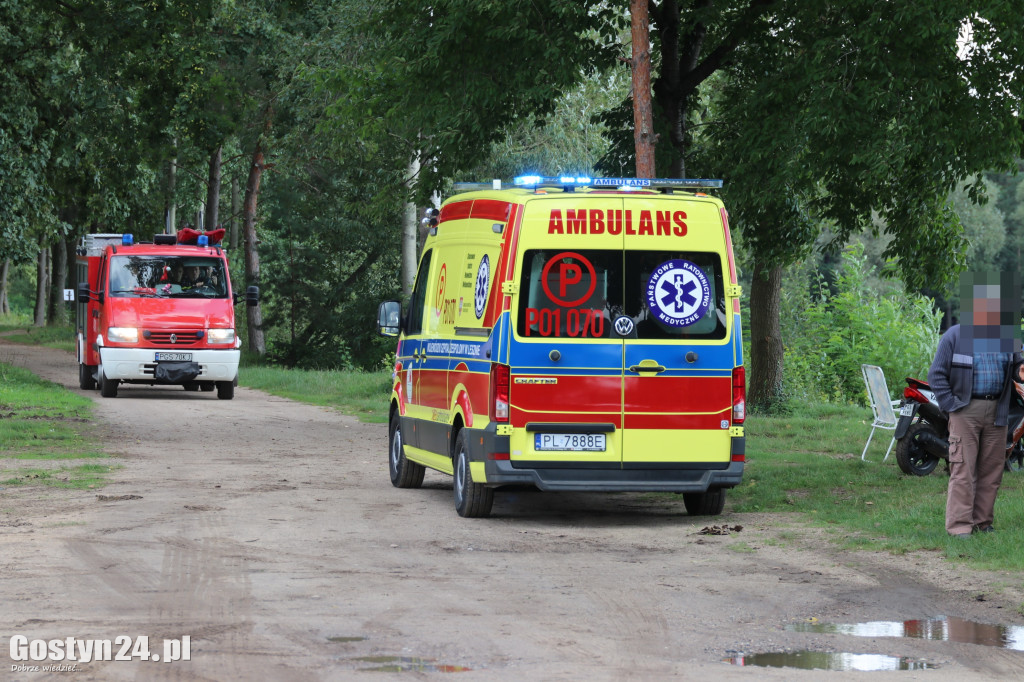 Wypadek na terenie stawów w Dzięczynie