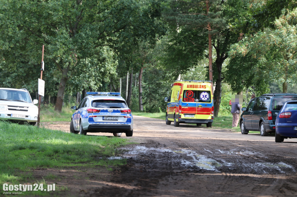 Wypadek na terenie stawów w Dzięczynie