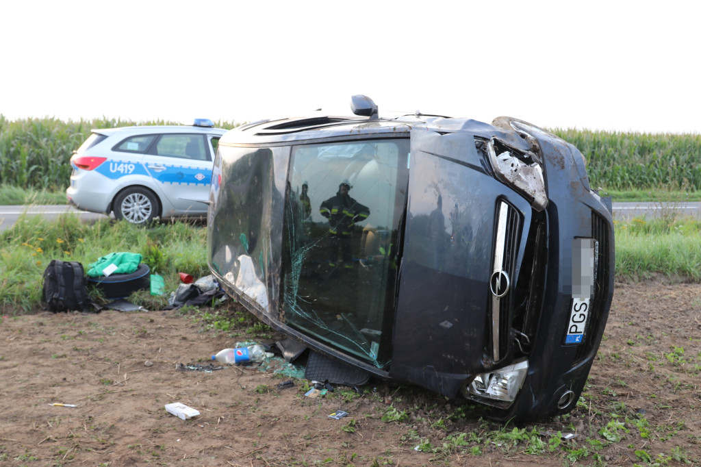 Poranny wypadek na trasie Wilkonice-Krzekotowice