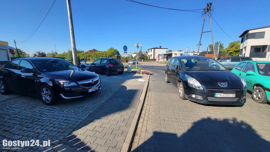 Potrącenie rowerzysty w  Krobi