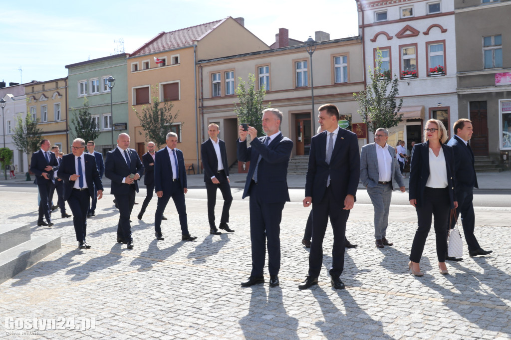 Wizytacja marszałka Marka Woźniaka w Krobi
