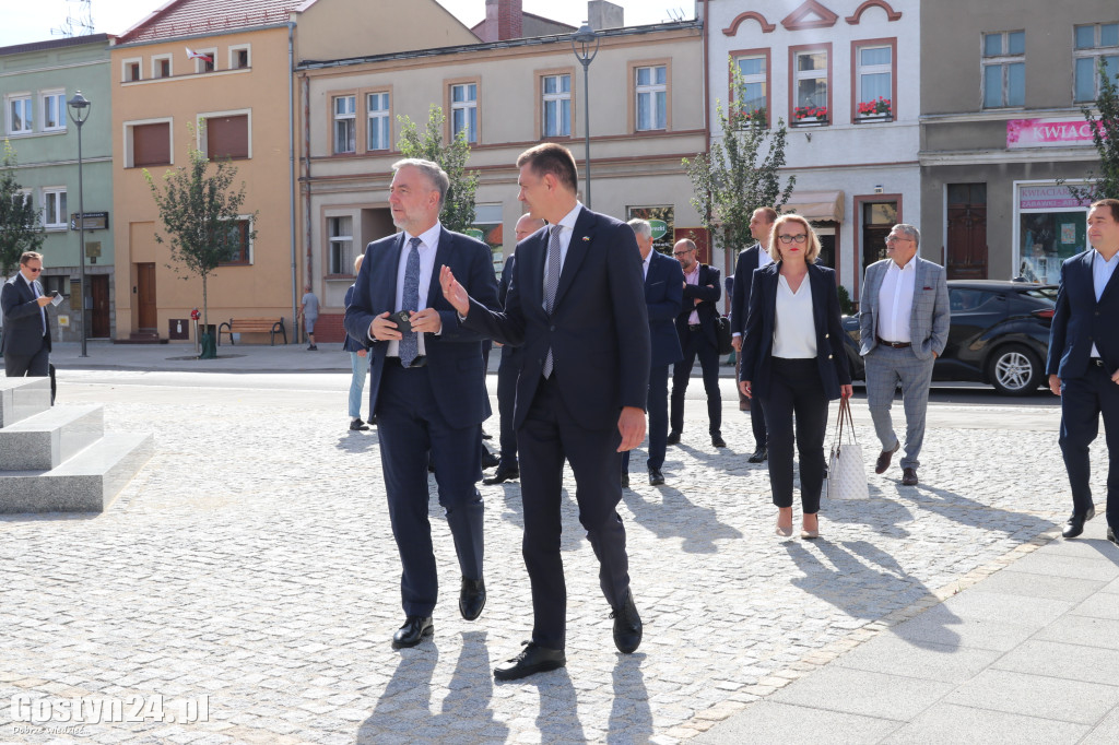 Wizytacja marszałka Marka Woźniaka w Krobi