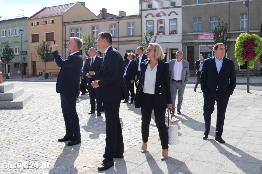 Wizytacja marszałka Marka Woźniaka w Krobi