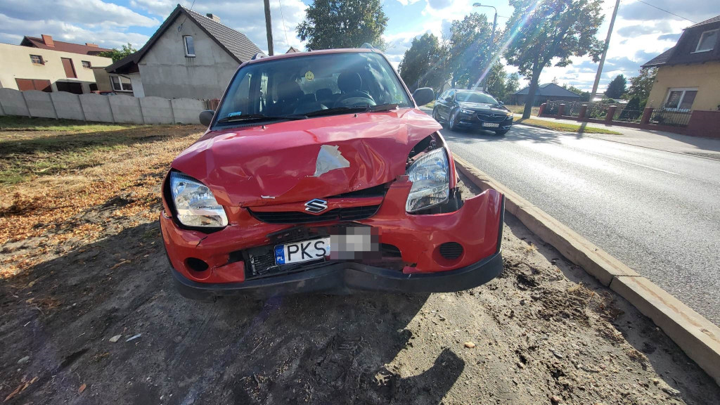 Karambol na ul. Wrocławskiej w Gostyniu