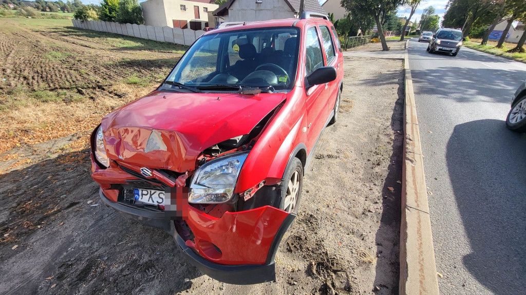 Karambol na ul. Wrocławskiej w Gostyniu