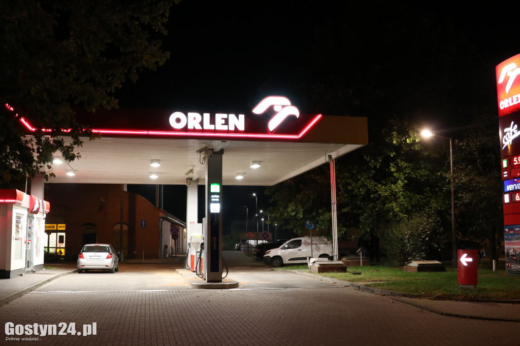 Zdarzenie na stacji paliw Orlen w Gostyniiu