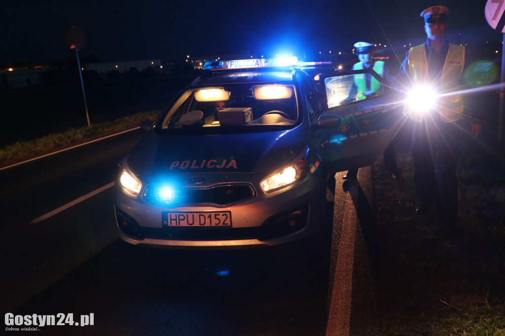 Poranne potrącenie na DW 434 w Krajewicach