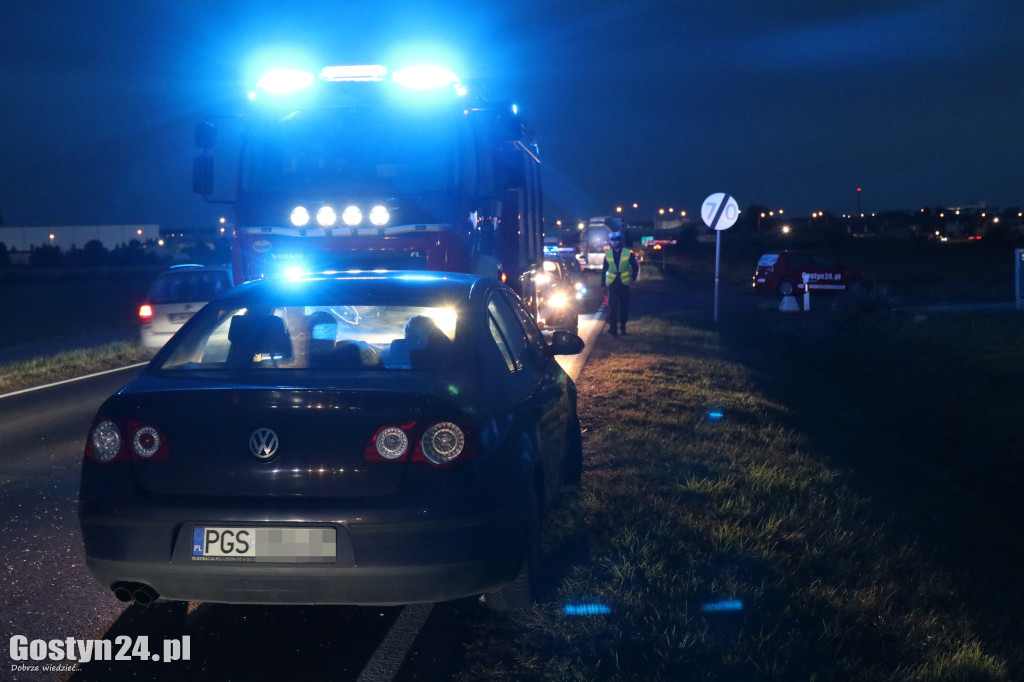 Poranne potrącenie na DW 434 w Krajewicach