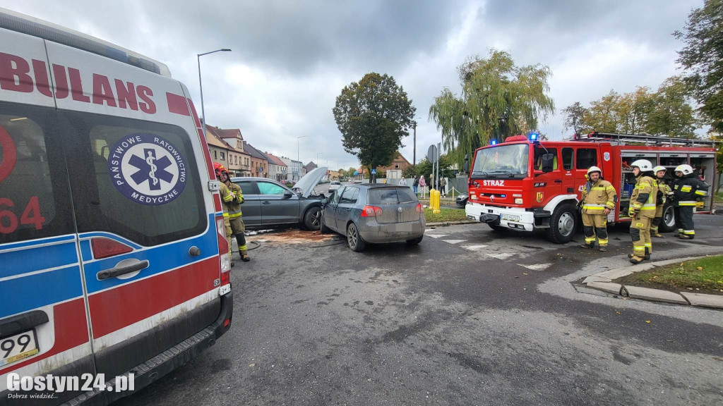 Zderzenie na skrzyżowaniu w Pępowie