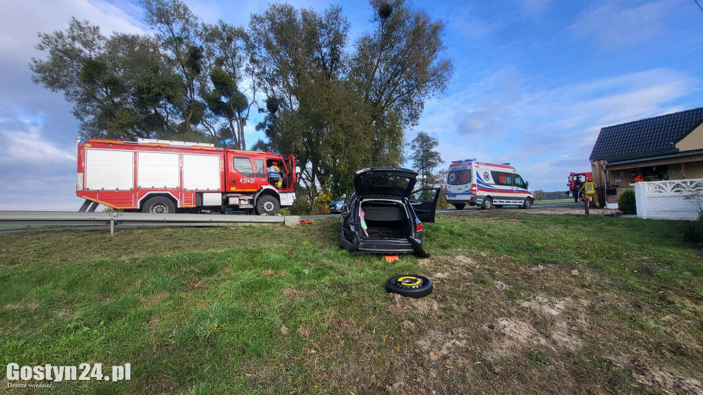 Wypadek w Studziannie, jedna osoba poszkodowana