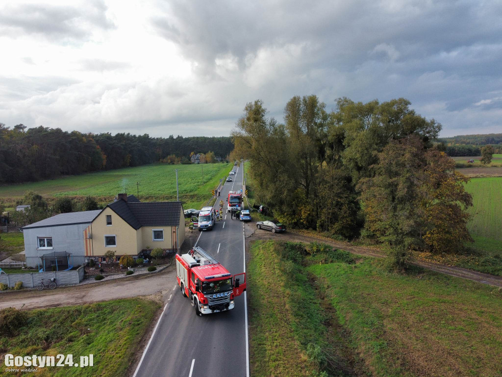 Wypadek w Studziannie, jedna osoba poszkodowana