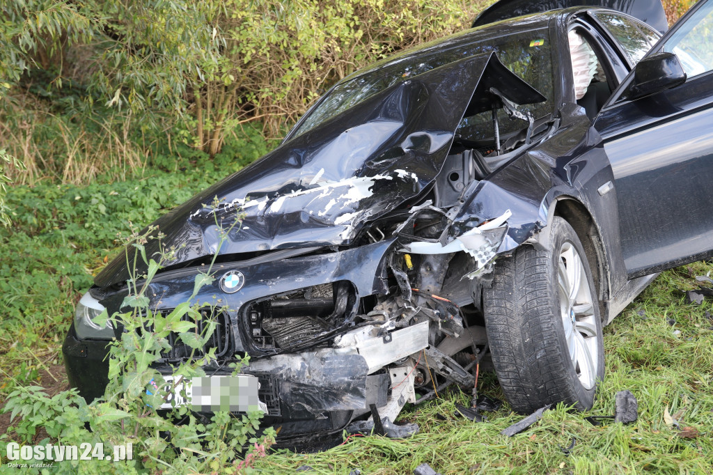 Wypadek w Studziannie, jedna osoba poszkodowana