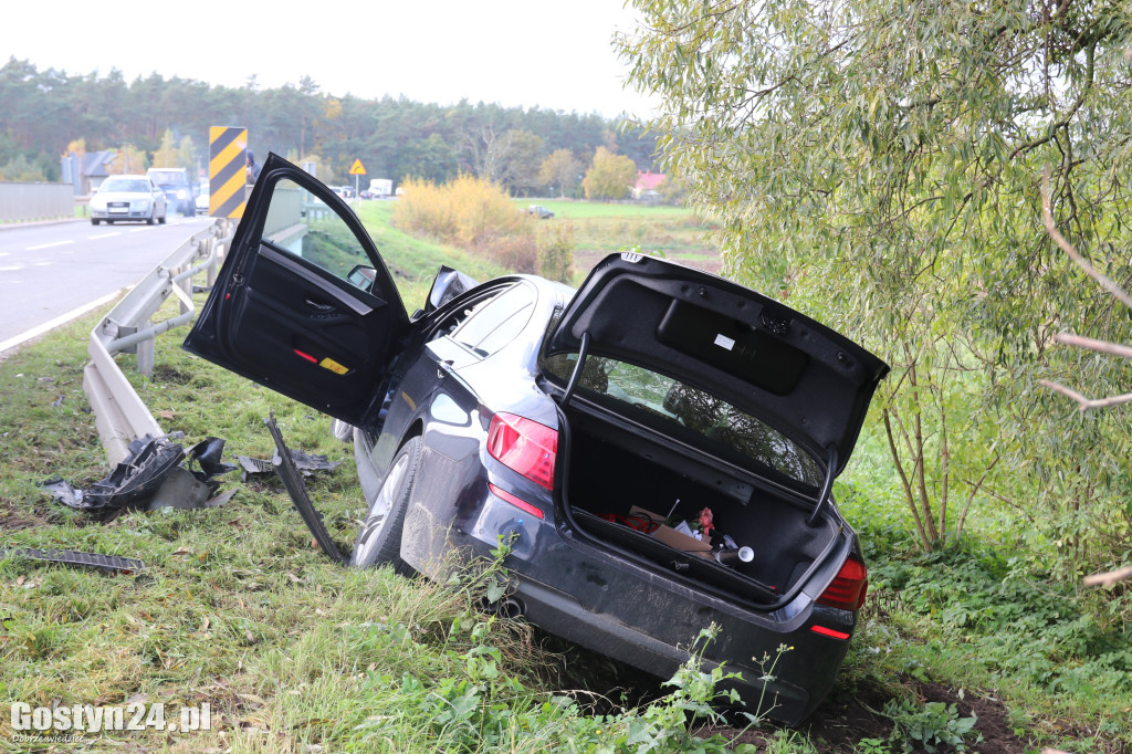 Wypadek w Studziannie, jedna osoba poszkodowana