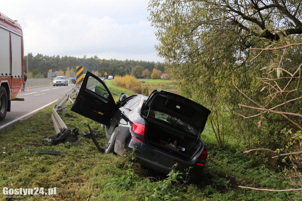 Wypadek w Studziannie, jedna osoba poszkodowana