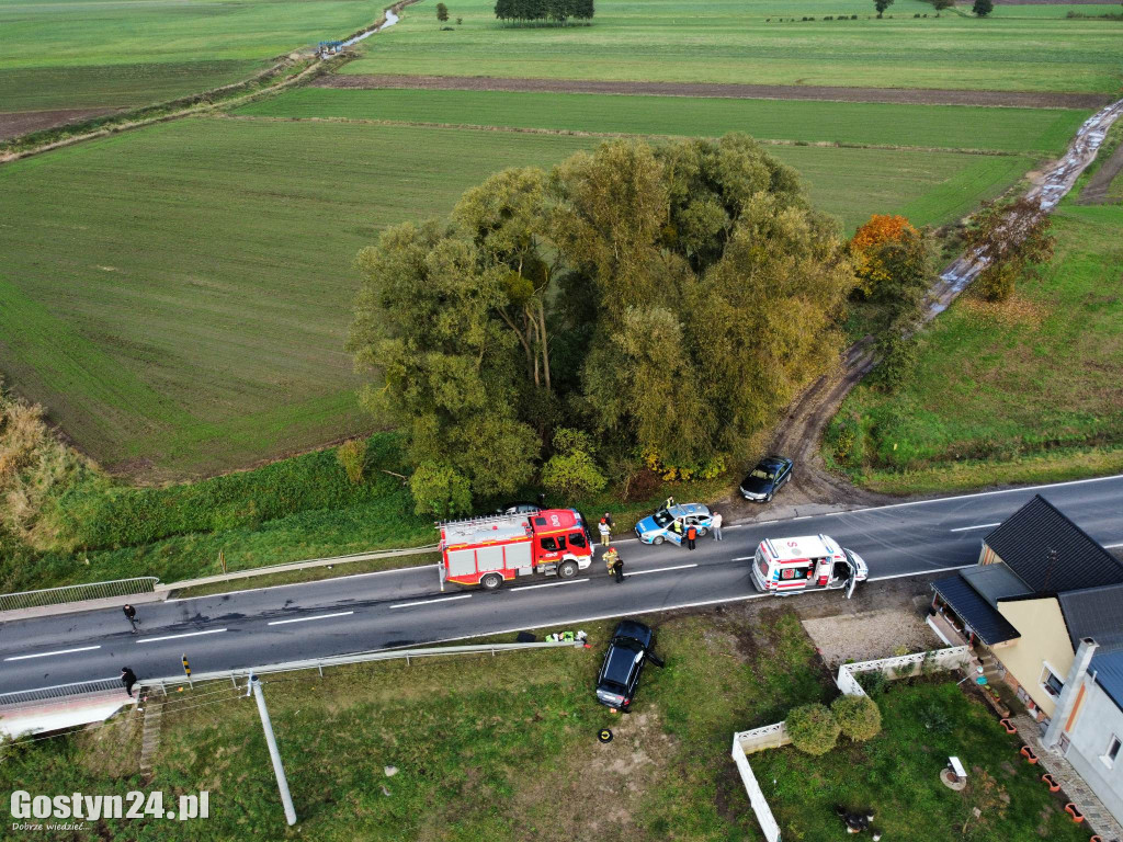 Wypadek w Studziannie, jedna osoba poszkodowana