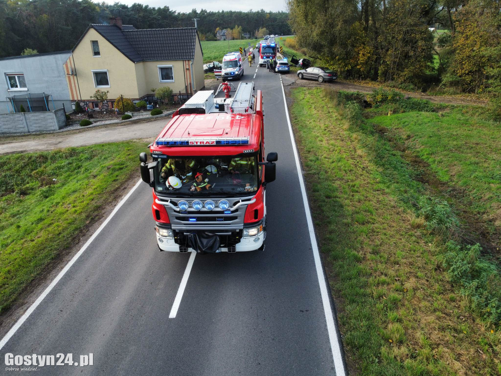 Wypadek w Studziannie, jedna osoba poszkodowana