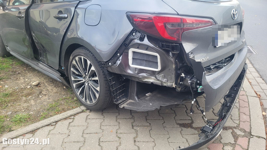 Kolizja na ul. Poznańskiej w Gostyniu