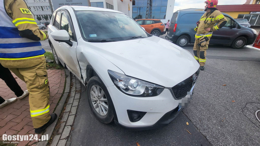 Kolizja na ul. Poznańskiej w Gostyniu