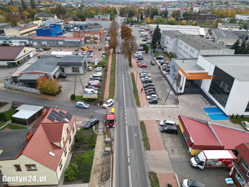 Kolizja na ul. Poznańskiej w Gostyniu