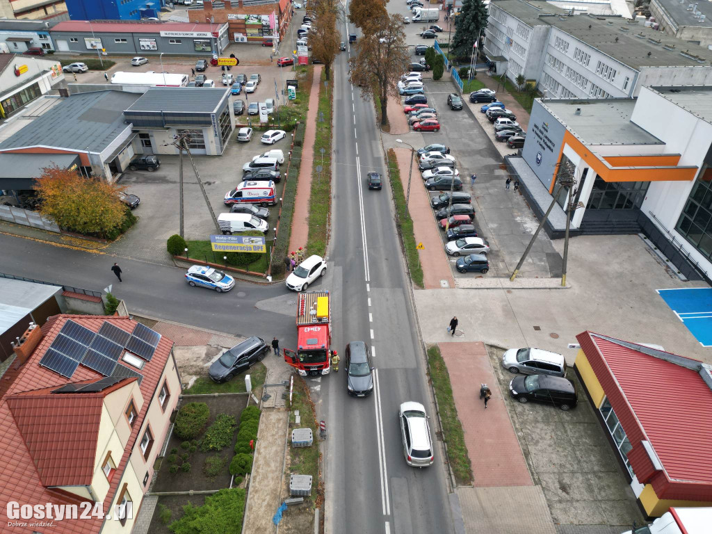 Kolizja na ul. Poznańskiej w Gostyniu
