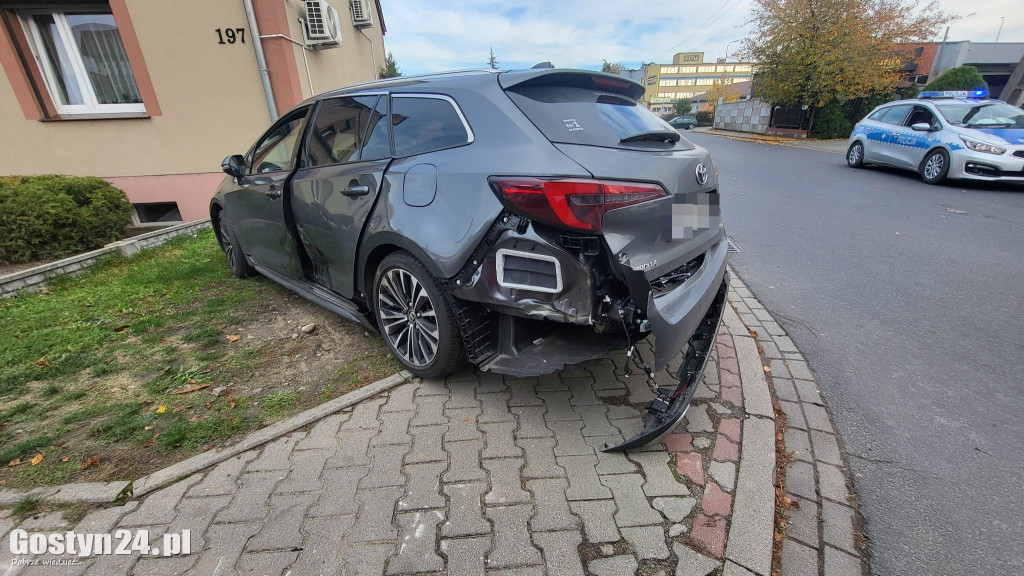 Kolizja na ul. Poznańskiej w Gostyniu