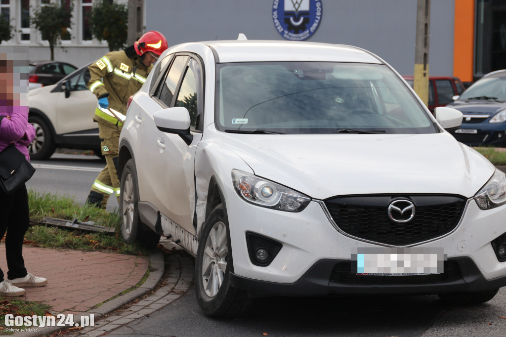 Kolizja na ul. Poznańskiej w Gostyniu