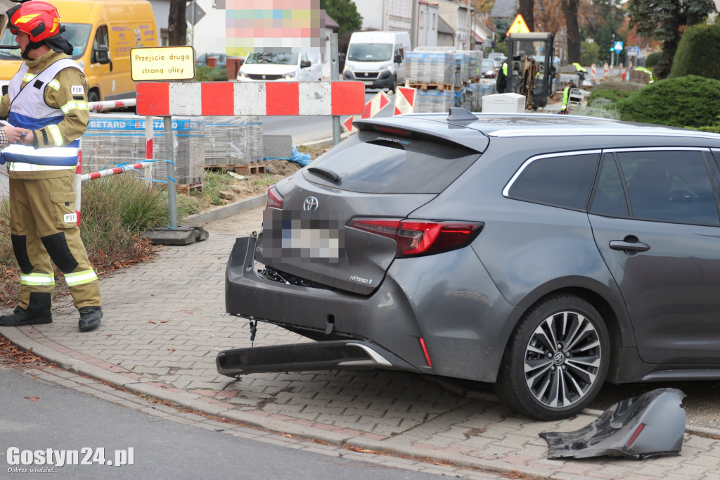 Kolizja na ul. Poznańskiej w Gostyniu