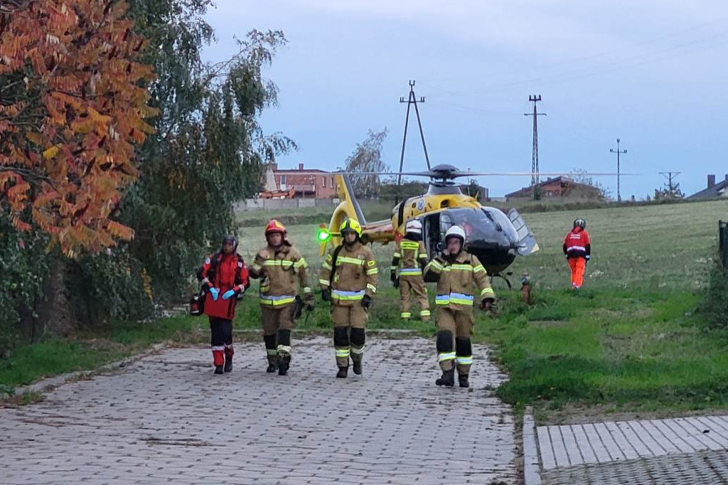 Śmigłowiec LPR lądował w Piaskach