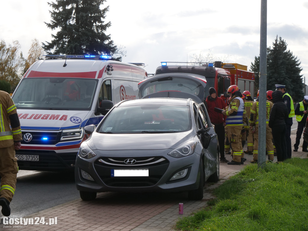 Gostyń. Kolizja na ul. Nad Kanią