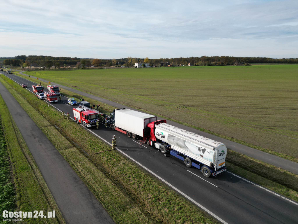 Wypadek czterech samochodów na K12 w rejonie Skokówka