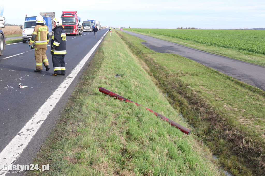 Wypadek czterech samochodów na K12 w rejonie Skokówka